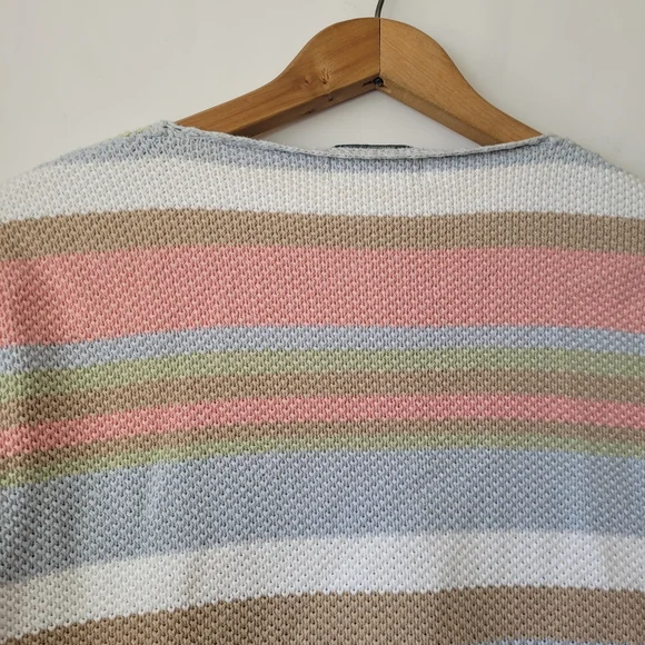 Vintage Crochet Cardigan Cottagecore Granny Chic Pastel 14P XXL - Picture 9 of 15